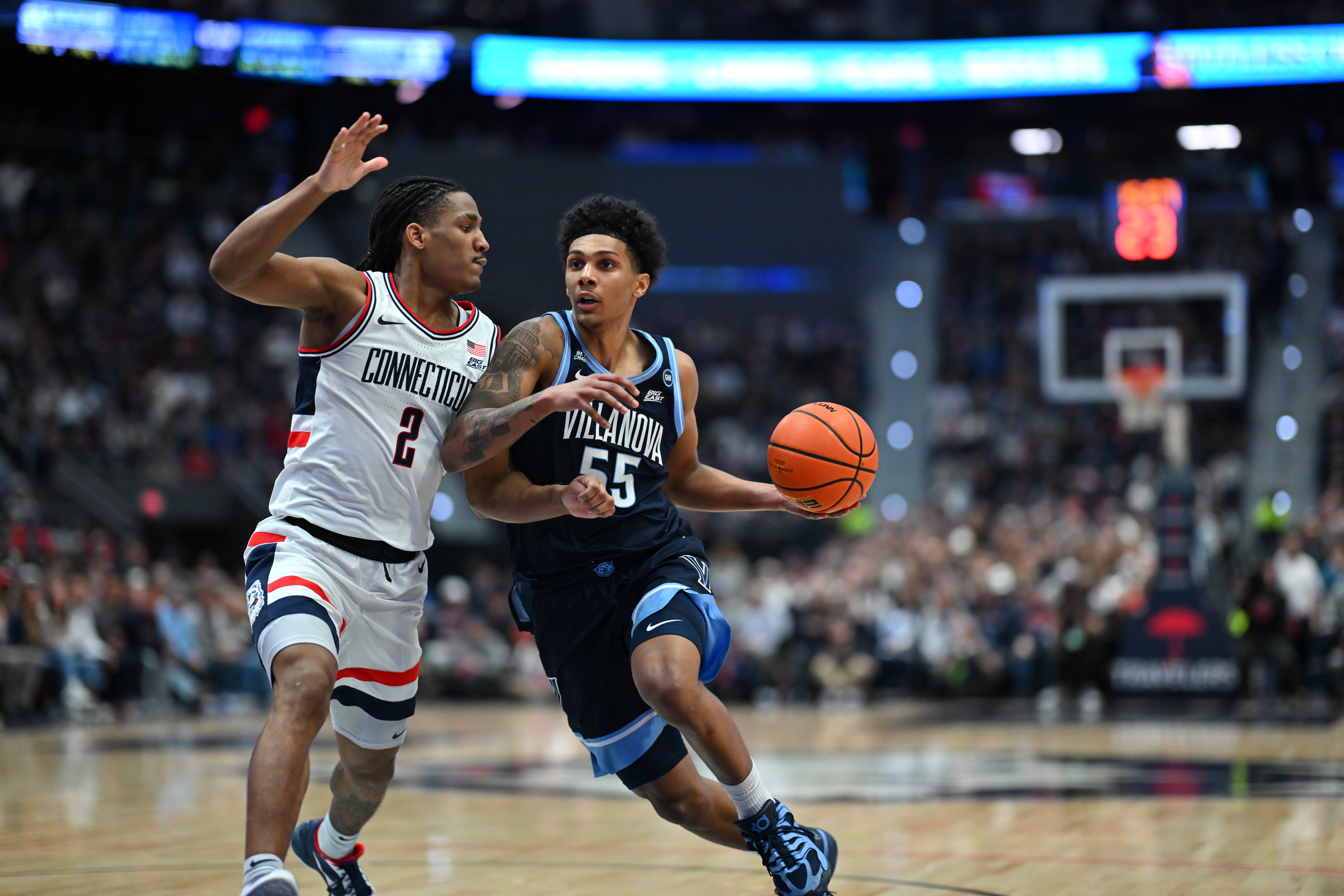 Villanova Men's Basketball vs UConn action photo